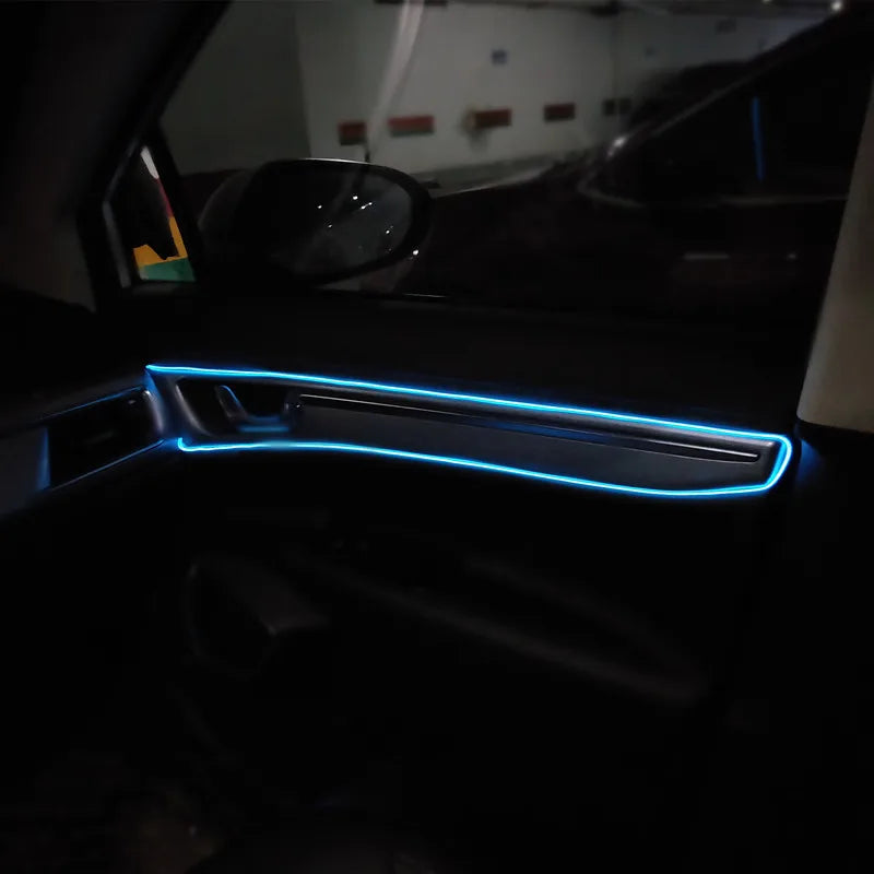 Car Interior Decorative Lamps Strips Atmosphere Lamp Cold Light  Decorative Dashboard Console Auto LED Ambient Lights 1/2/3/4/5M